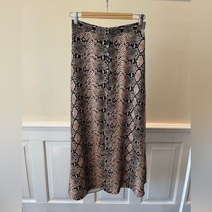 Animal Printed Maxi Skirt
